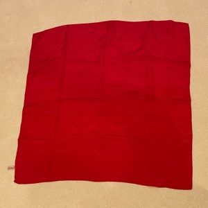 Deep Red Silk Scarf